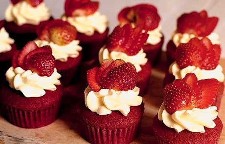 Cupcake, Vday, Strawberry, Red Velvet