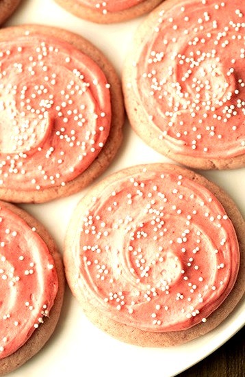 Strawberry Butter Cookies