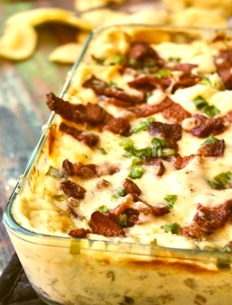 Cheesy Pineapple Dip with Bacon